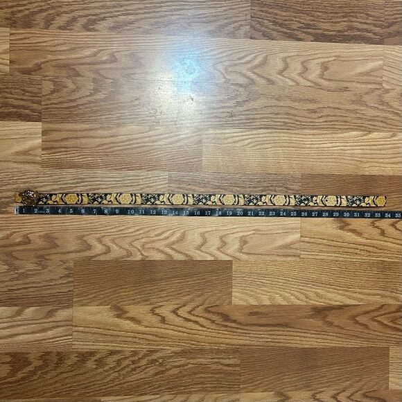 NWT Versace Teens La Medusa Hibiscus Print Reversible Belt Size L With Box main image 16